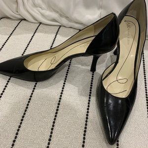 Anne Klein smooth leather d’orsay pump 65mm heel